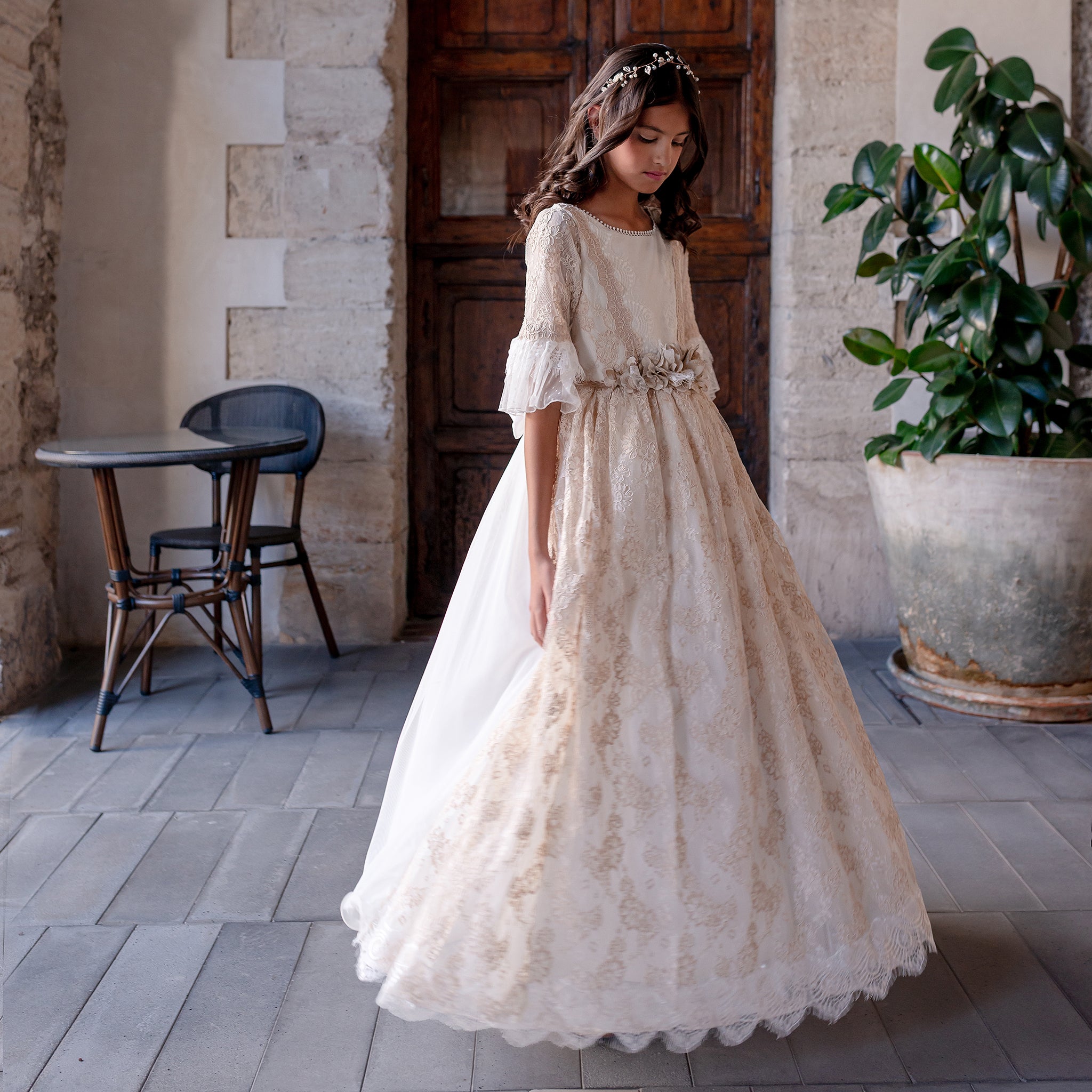 MuchXi Vestido De Primera Comunión Para Niñas De