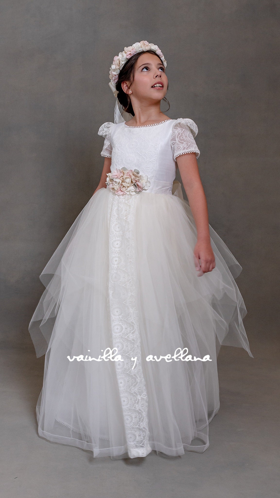 Vestido Comunión 2 en 1 Begonia
