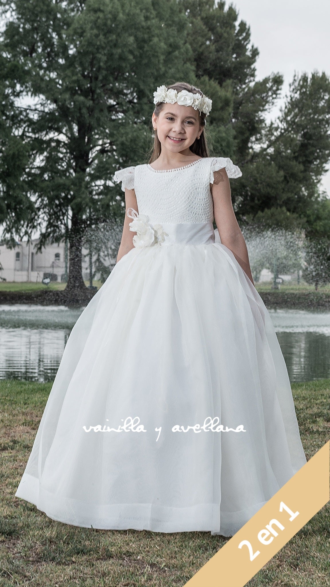 Gardenia 2 in 1 Communion Dress