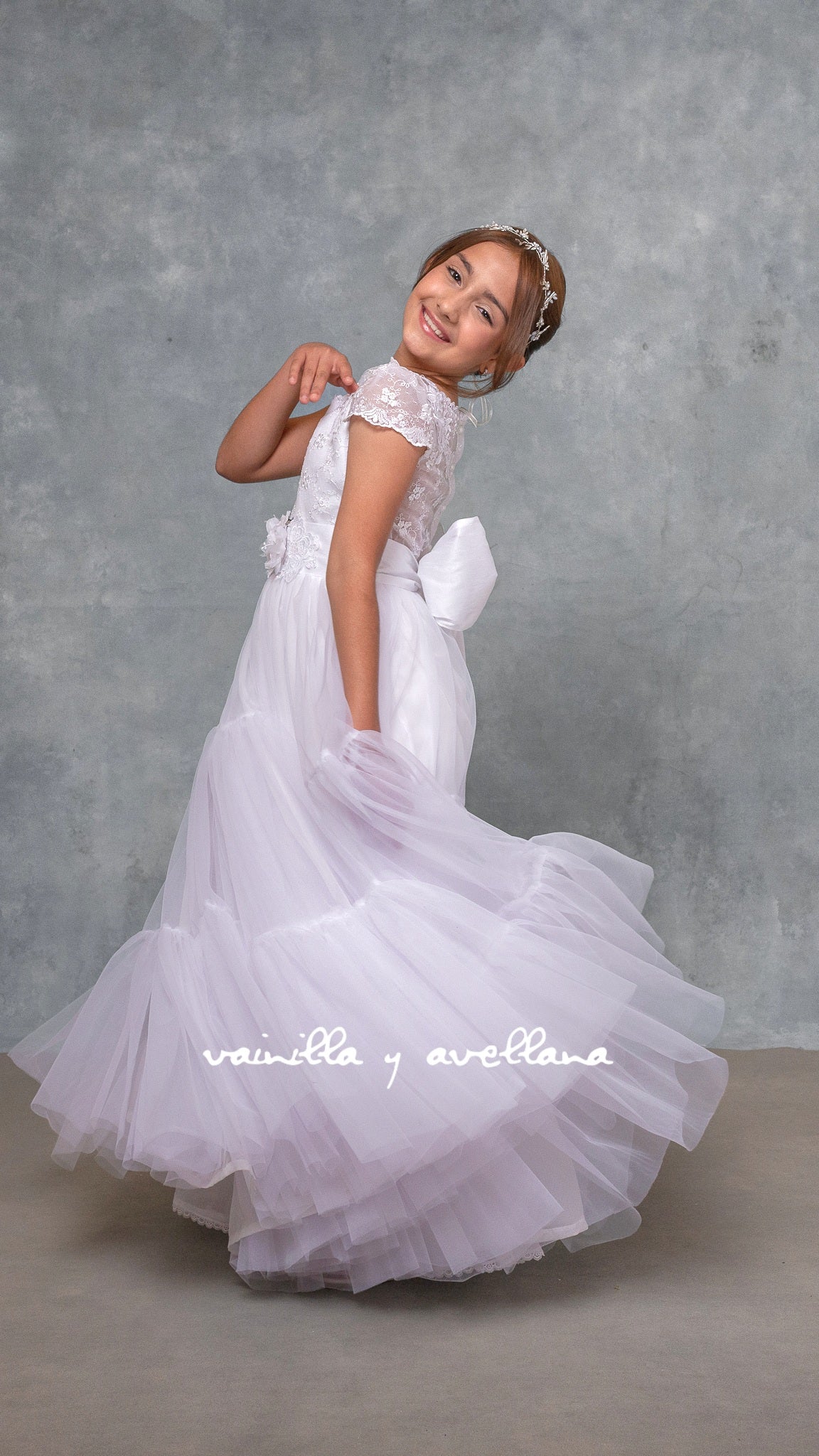 Vestido Comunión 2 en 1 Clara-2