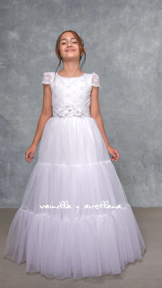 Vestido Comunión 2 en 1 Clara-2