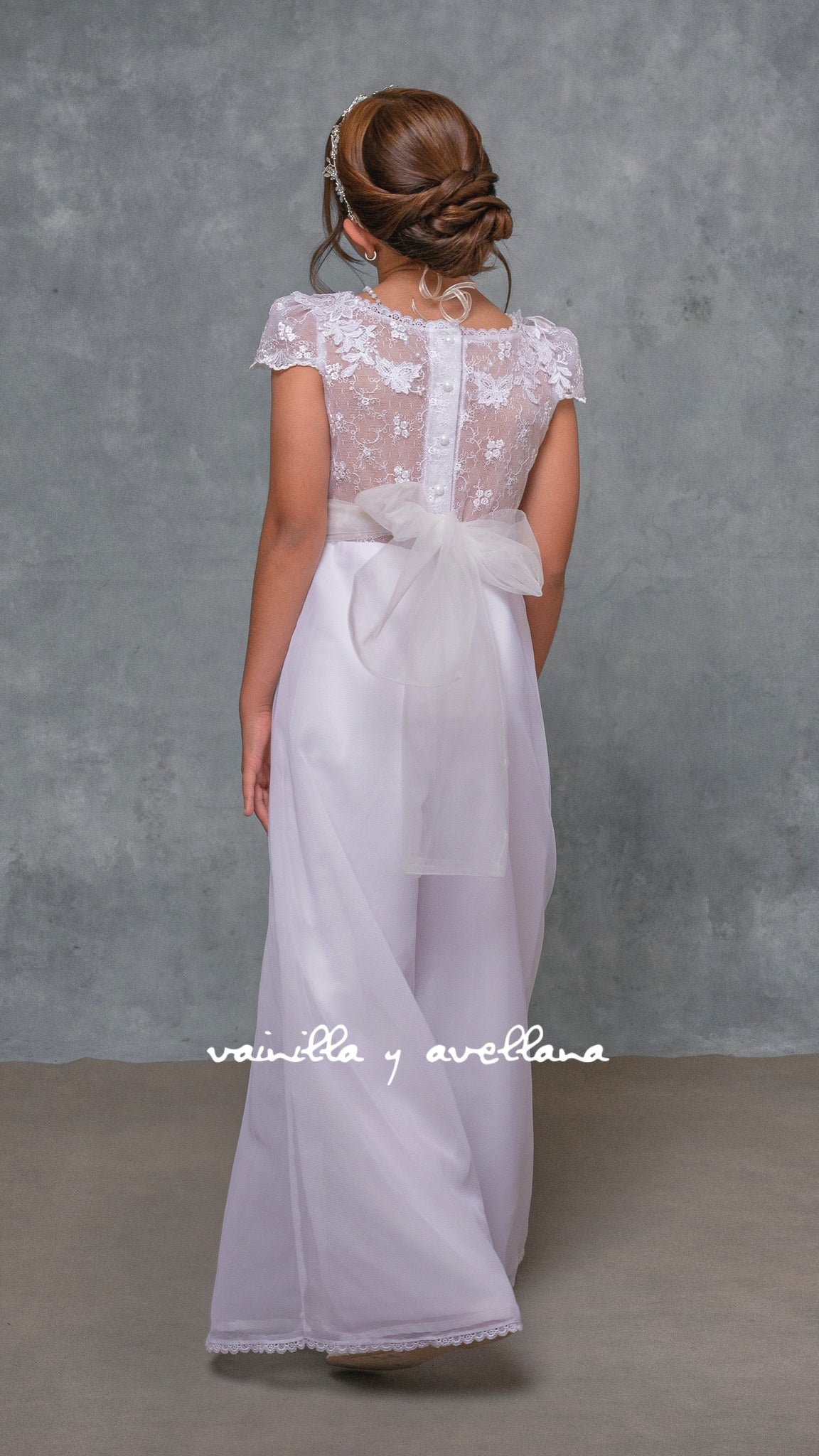 Vestido Comunión 2 en 1 Clara-2