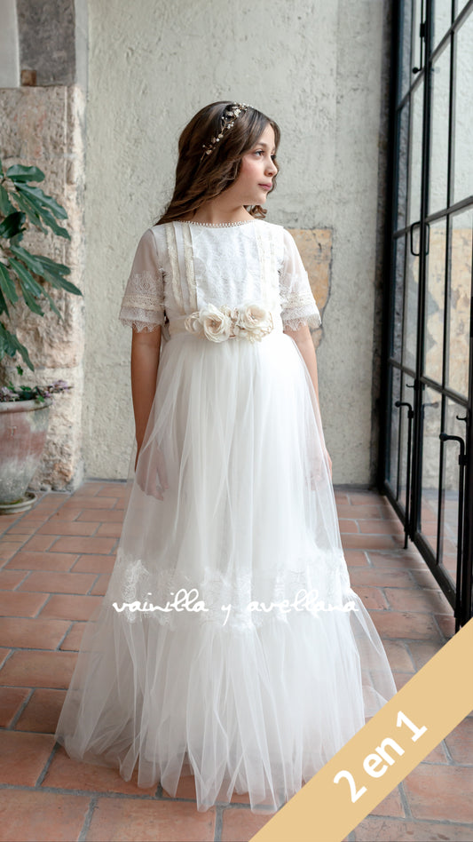 Vestido Comunión 2 en 1 Tamara (Only Pre-order)