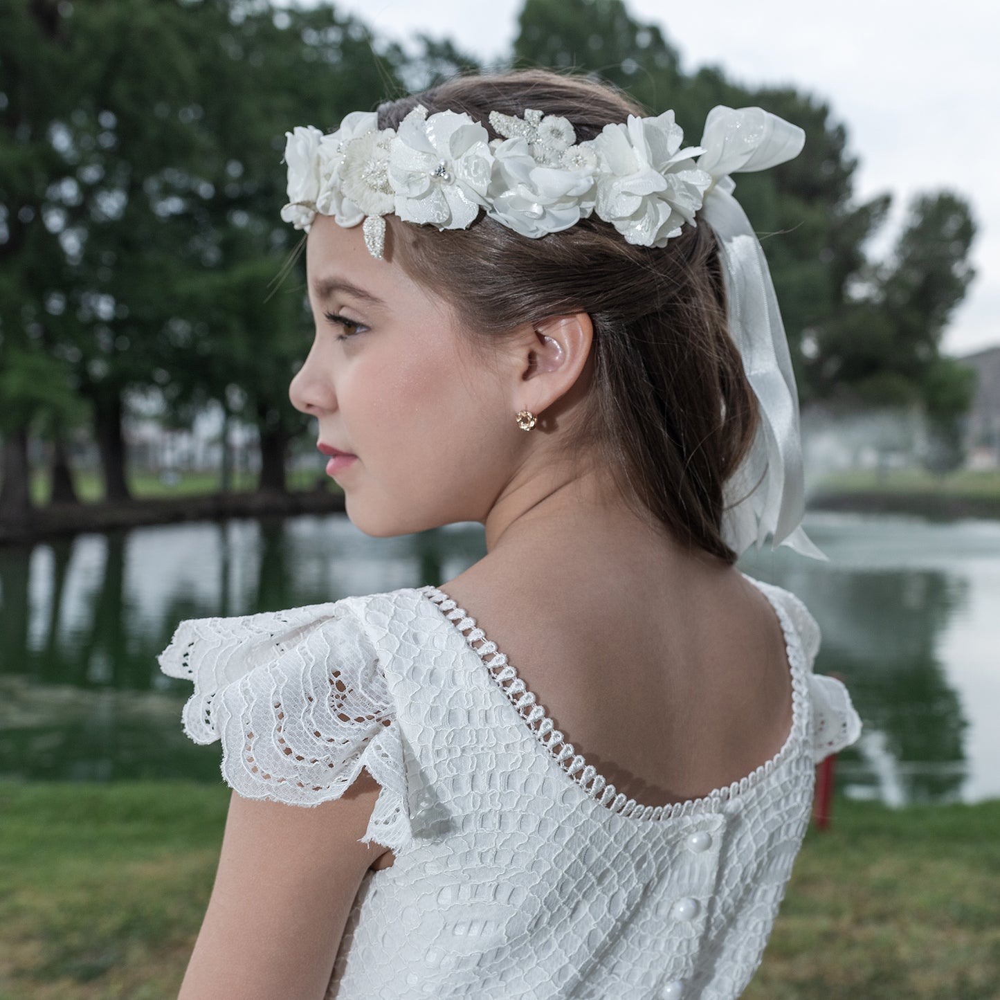 Gardenia headpiece