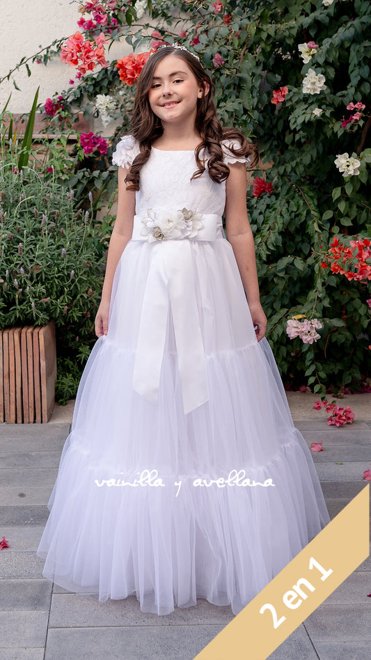 Vestido Comunión 2 en 1 Clara (Only Pre-Order)